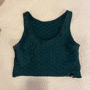 Booty by Brabants chrome tank top in emerald - OSFM
